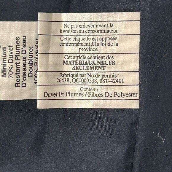 J CREW Quilted Down Puffer Vest Womens XS Insulated Navy White Polka Dots Zip Up - Picture 12 of 12